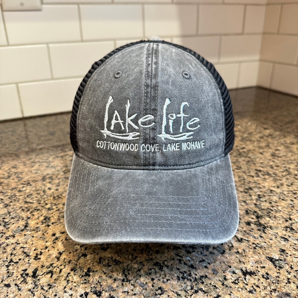 Lake Life Cottonwood Cove Lake Mohave OTTO Hat Trucker Snapback Gray